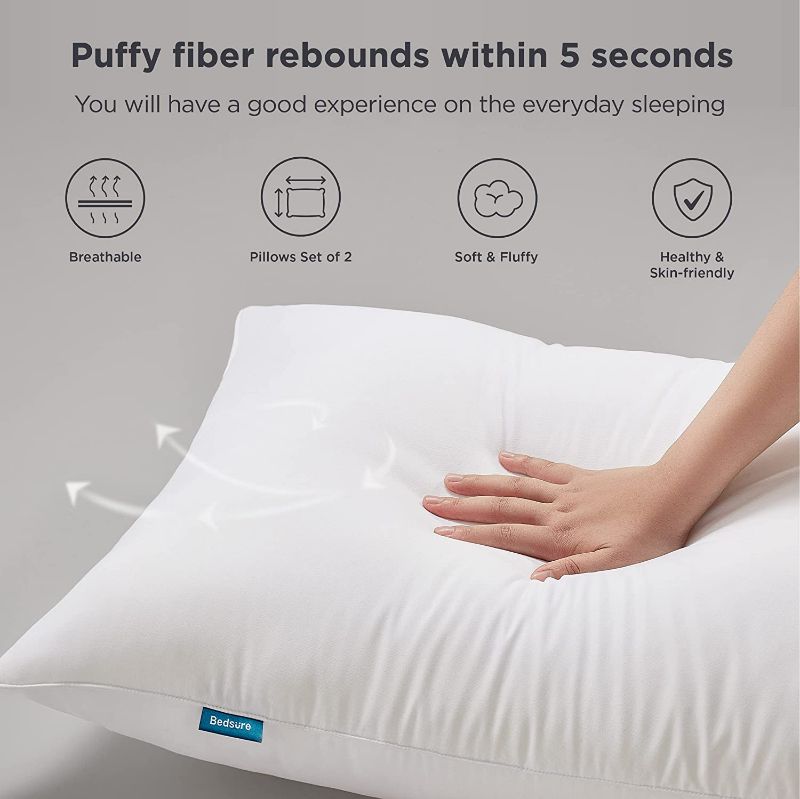 Photo 1 of **USED BUT APPEARS NEW** Bedsure Standard Pillow for Sleeping - Premium Down Alternative Hotel Pillow - Soft Bed Pillow