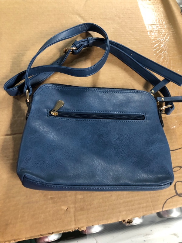 Photo 2 of NAVY BLUE LEATHER BAG