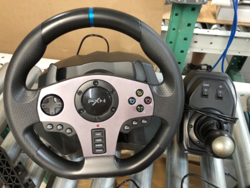 Photo 3 of Game Racing Wheel, PXN V9 270°/900° Adjustable Racing Steering Wheel, with Clutch and Shifter