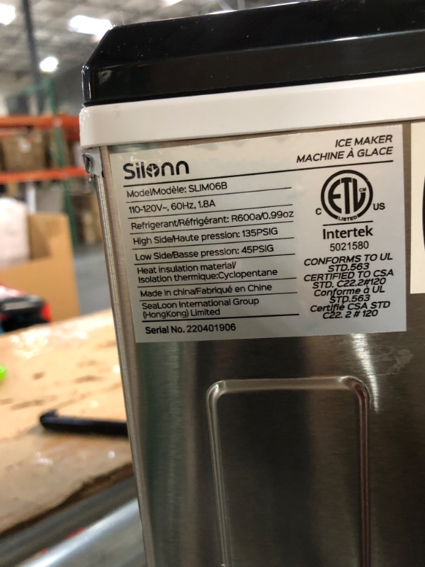 Photo 4 of Silonn Countertop Ice Maker Machine , Makes up to 27 lbs. of Ice Per Day, 9 Cubes in 7 Mins