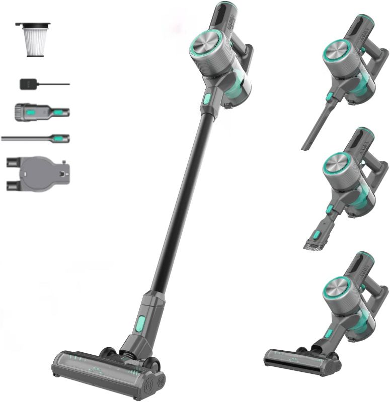 Photo 1 of Wyze Cordless Vacuum Cleaner with 24Kpa Powerful Suction, Lightweight Stick with HEPA Filter, 450W Powerful Brushless Motor , 50mins Runtime for Home Hard Floor Carpet Pet Ha