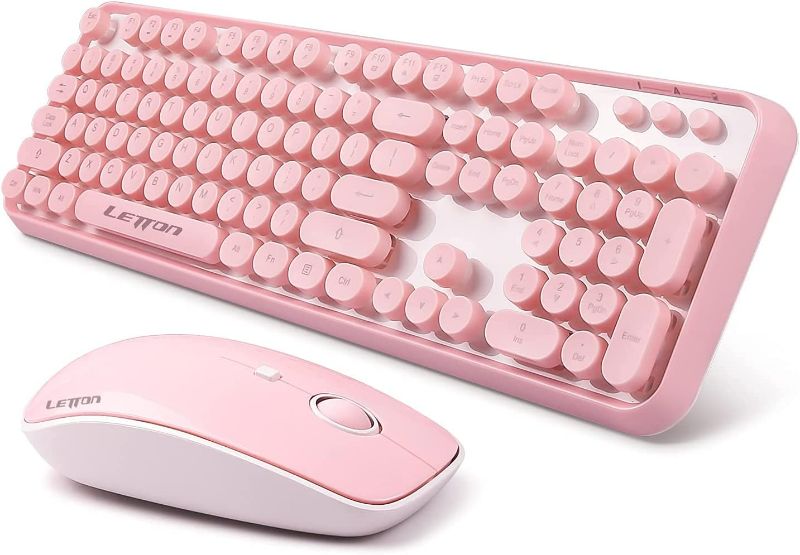 Photo 1 of Pink Wireless Keyboard Mouse Combo