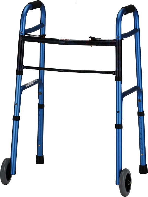 Photo 1 of Folding Walker Color: Blue