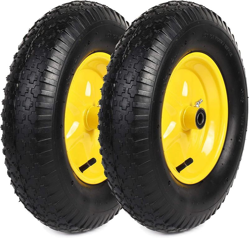 Photo 1 of (2-Pack) AR-PRO 4.80/4.00-8" Tire and Wheel Set - ***LOOKS BRAND NEW***