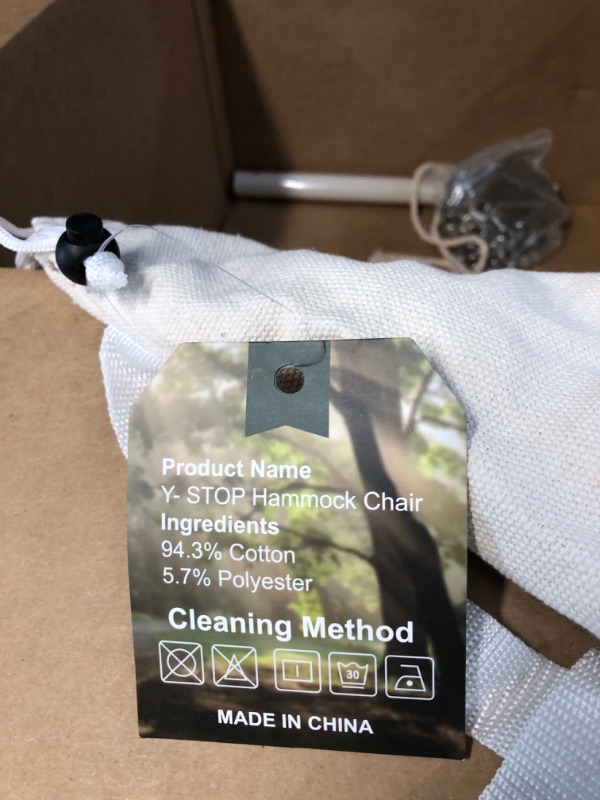 Photo 2 of Y- STOP Hammock Chair Hanging Rope Swing, Max 500 Lbs