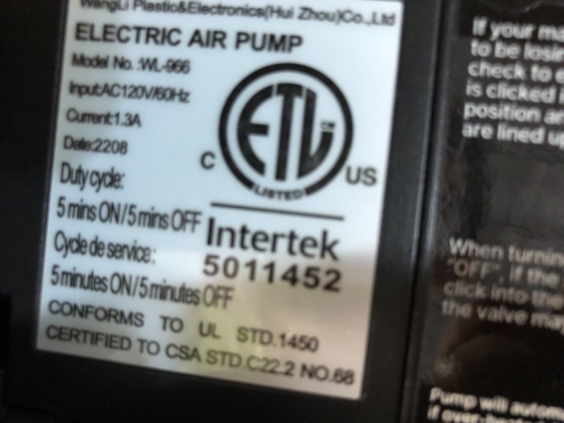 Photo 2 of ***PUMP DOES NOT FUNCTION*** iDOO Queen Air Mattress, Blow Up Mattress with Built-in Pump