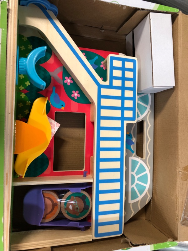 Photo 2 of Melissa & Doug GO Tots Wooden Schoolyard Tumble with 3 Disks