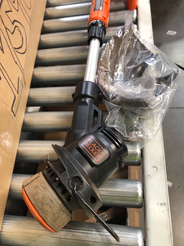 Photo 3 of *USED* BLACK+DECKER LSTE525 20V MAX Lithium String Trimmer/Edger with 1 Battery WITH BLACK+DECKER AF-100-3ZP 30ft 0.065"