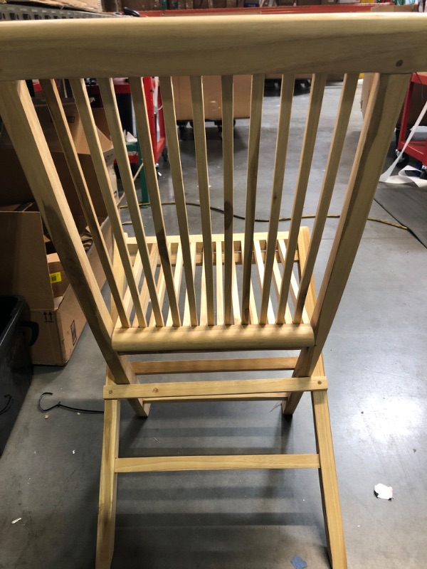 Photo 1 of *APPEARS NEW* Nordic Style Natural Teak Folding Chair