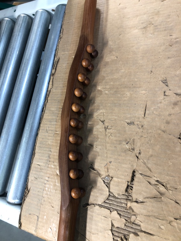 Photo 3 of *USED* Goodtar Guasha Wood Stick Tools, Wooden Therapy Scraping Lymphatic Drainage Massager, Double Row 20 Beads Point