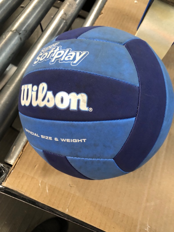 Photo 2 of *Used/Dirty* WILSON Outdoor Recreational Volleyball - Official Size, Royal/Navy