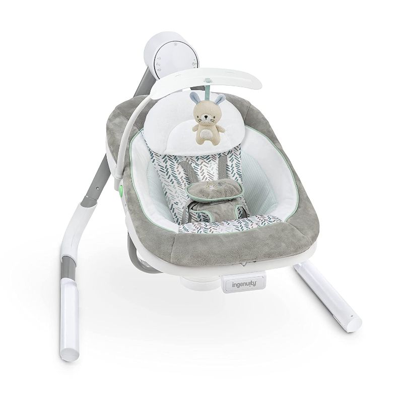 Photo 1 of *Used/Dirty* Ingenuity Anyway Sway 5-Speed Multi-Direction Portable Baby Swing with Vibrations - Spruce