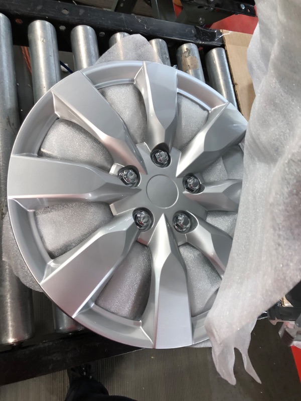 Photo 7 of *1 Piece has Minor Scratch* BDK Hubcap Wheel Covers for Toyota Corolla 16”, 4 Pack, KT-1042-16