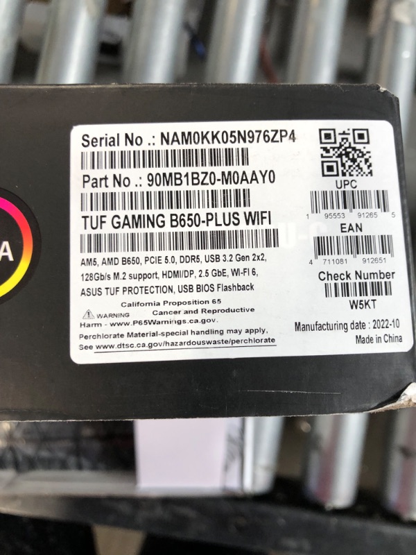 Photo 5 of *Missing Hardware/Manual* ASUS TUF Gaming B650-PLUS WiFi Socket AM5 (LGA 1718) Ryzen 7000 ATX Gaming Motherboard