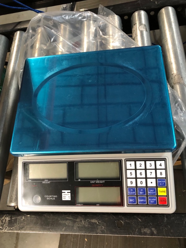 Photo 2 of Bonvoisin Industrial Counting Scale Digital Scale for Parts and Coins kg/g/lb Electronic Gram Scale Inventory Counting Scale Industrial Parts Coins Piece Counting Scale (30kg/66lb, 1g)