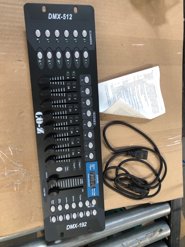 Photo 1 of CO-Z 192 DMX 512 Stage DJ Light Controller Lighting Mixer Board Console for Light Shows