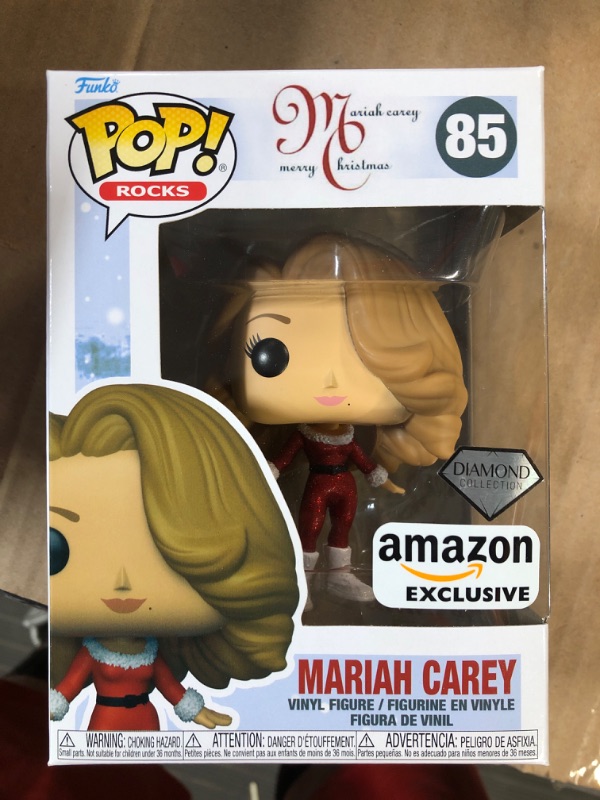 Photo 2 of Funko Pop! Rocks: Mariah Carey Christmas - Diamond Glitter (DGLT) (Amazon Exclusive)