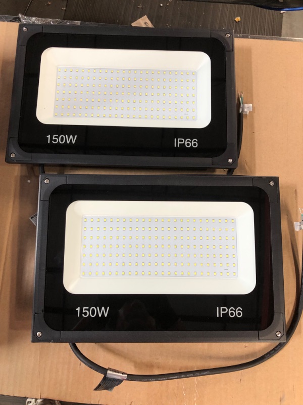 Photo 2 of Olafus 2 Pack 750W Equivalent LED Flood Light Outdoor, 140W