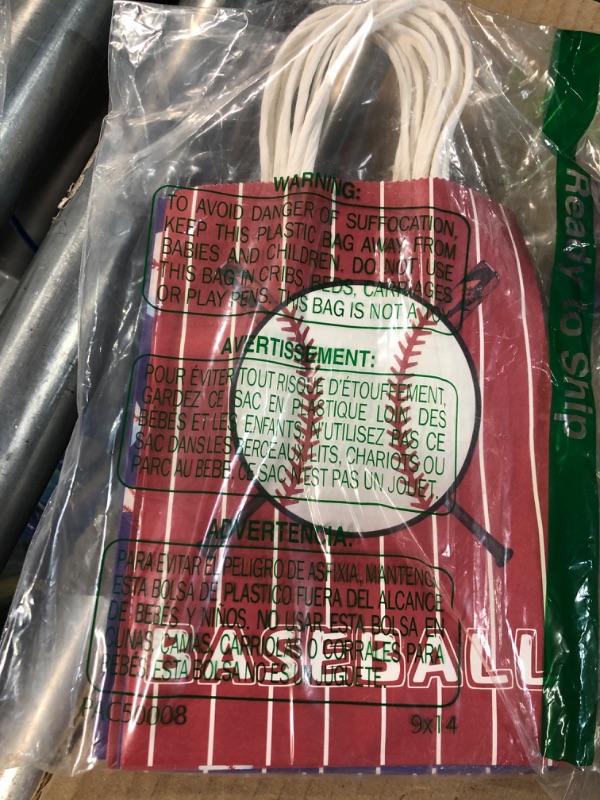 Photo 2 of 16 PCS Baseball Gift Bags Baseball Goodie Bags 