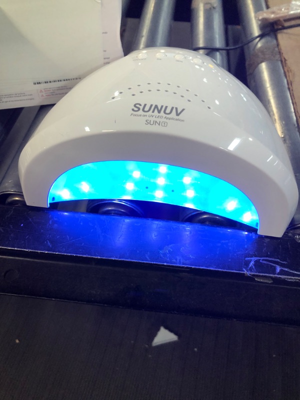 Photo 6 of *Nail Polish Stain* SUNUV Gel Nail Light for Nail Polish 48W UV Dryer with 3 Timers 