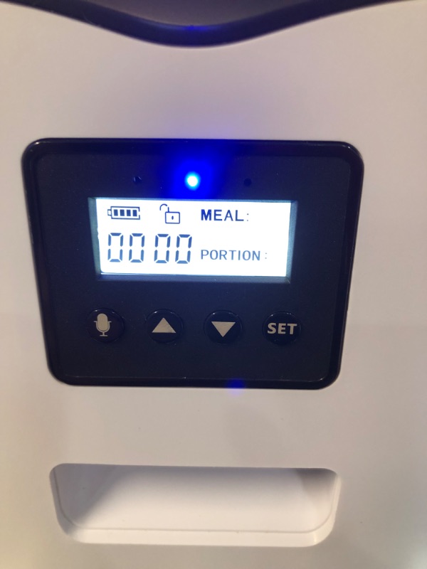Photo 1 of *Used/Dirty* Ymiko Automatic Cat Feeder, with Voice Recorder, with Programmable Timer, 1-4 Meals Per Day (3L)