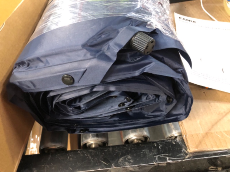 Photo 3 of *Possibly missing carry bag* KAMUI Self Inflating Sleeping Pad - 2 Inch Thick, Connectable with Multiple Mats (Blue) 