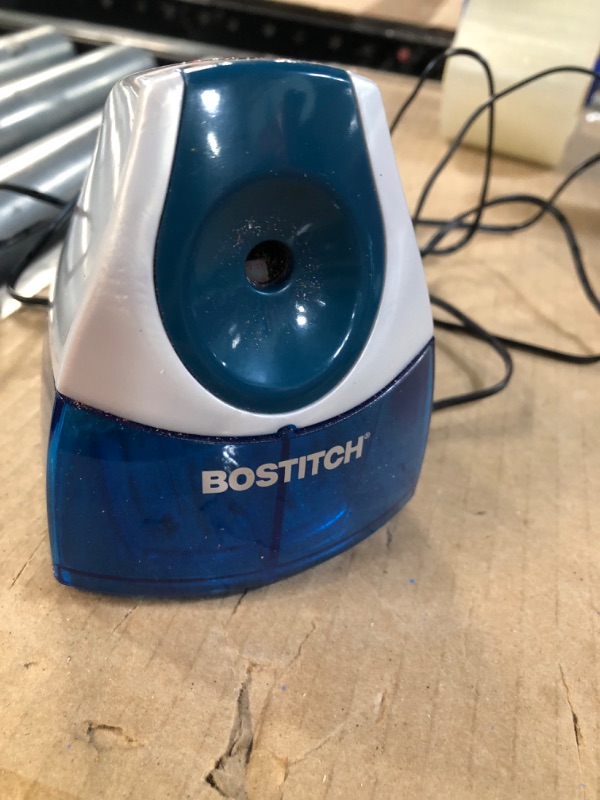 Photo 2 of *Used/Dirty. Minor Scuff Mark* Bostitch Personal Electric Pencil Sharpener, Blue (EPS4-BLUE)