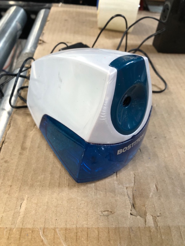 Photo 4 of *Used/Dirty. Minor Scuff Mark* Bostitch Personal Electric Pencil Sharpener, Blue (EPS4-BLUE)