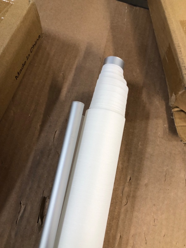 Photo 3 of **USED/NO MOUNTING HARDWARE** HIDODO Light Filtering Roller Shades for Windows, Solar Window Roller Blinds UV Protection Fabric Roller Shades for Bedroom, Living Room, Bathroom and Office, 42" W x 72" H, White White 42 "W x 72 "L