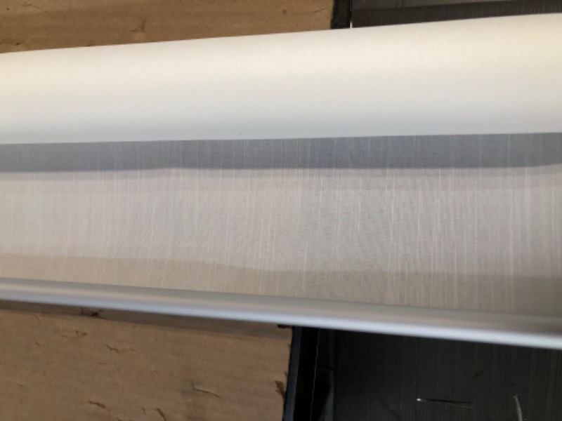 Photo 2 of **USED/NO MOUNTING HARDWARE** HIDODO Light Filtering Roller Shades for Windows, Solar Window Roller Blinds UV Protection Fabric Roller Shades for Bedroom, Living Room, Bathroom and Office, 42" W x 72" H, White White 42 "W x 72 "L