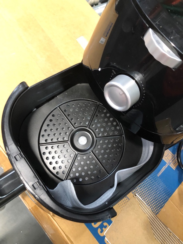 Photo 1 of *USED/SEE NOTES* LATURE 4.2 QT Air Fryer Oven Cooker with Temperature and Time Control Dishwasher Non-stick Basket 6 Cook Presets CE Certified Black (Black-Knob)