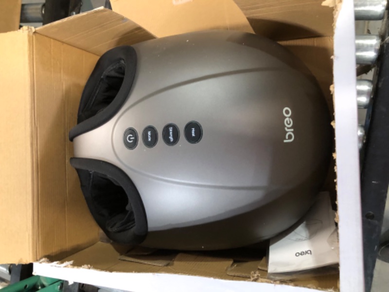 Photo 2 of **USED/SEE NOTES** Breo Foot Massager Machine with Heat, Shiatsu Deep Tissue Kneading, Rolling Massage for Relief, Fits Feet Up to Men Size 12 1 Count (Pack of 1)