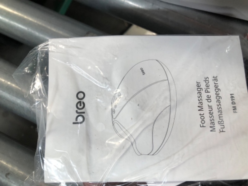 Photo 1 of **USED/SEE NOTES** Breo Foot Massager Machine with Heat, Shiatsu Deep Tissue Kneading, Rolling Massage for Relief, Fits Feet Up to Men Size 12 1 Count (Pack of 1)