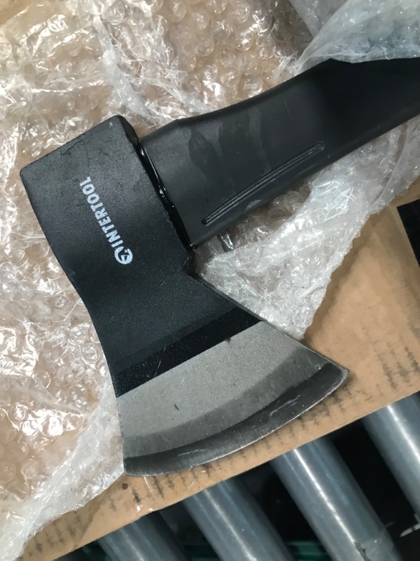 Photo 5 of *USED/SEE NOTES** INTERTOOL 24-inch Mid-Size Chopping Axe, Felling Ax, 2.2 lb / 1000 g, Shock Absorbing Fiberglass Handle Anti-Slip with Blade Cover HT-0263