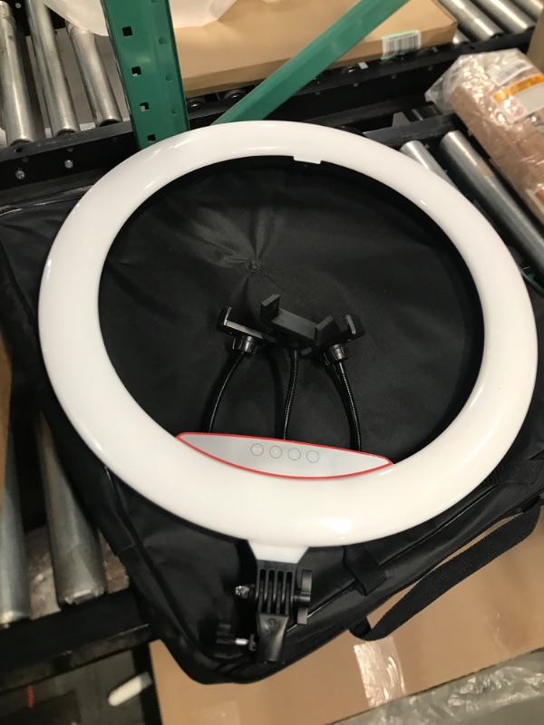 Photo 5 of **USED/SEE NOTES** 22" Ring Light Selfie Ring Light Kit with 75" Tripod, 6500K Dimmable LED Ring Light