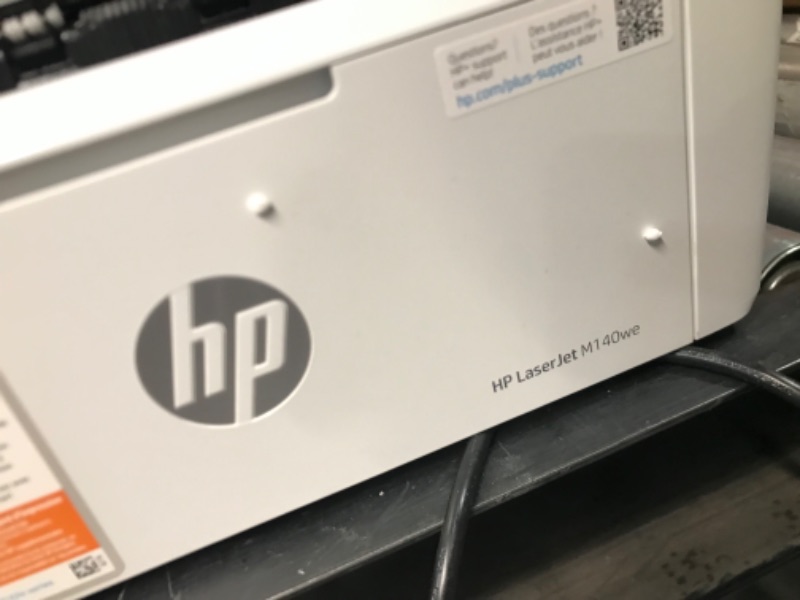 Photo 9 of **USED/ UNABLE TO FULLY TEST/ SEE NOTES** LaserJet M140we Wireless Black and White Laser Printer