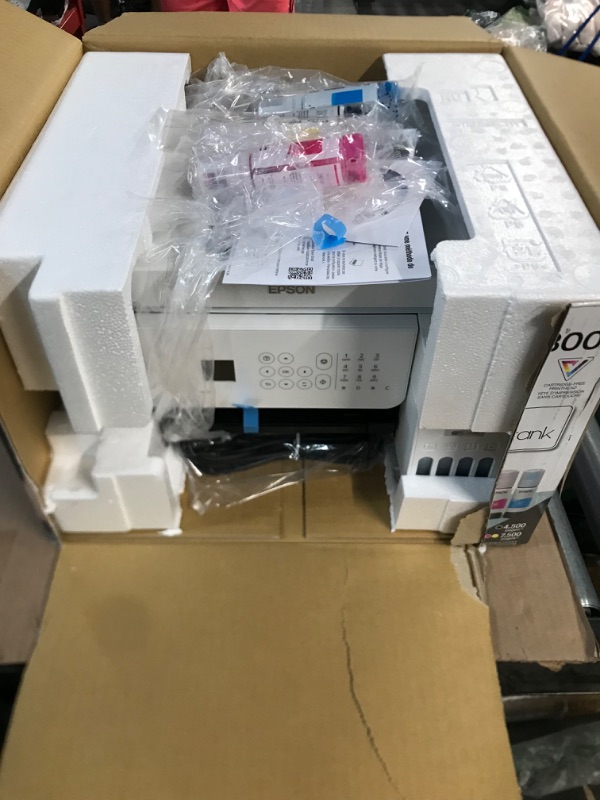 Photo 2 of USED Epson EcoTank ET-4800 Wireless All-in-One Cartridge-Free Supertank Printer with Scanner, Copier, Fax, ADF and Ethernet