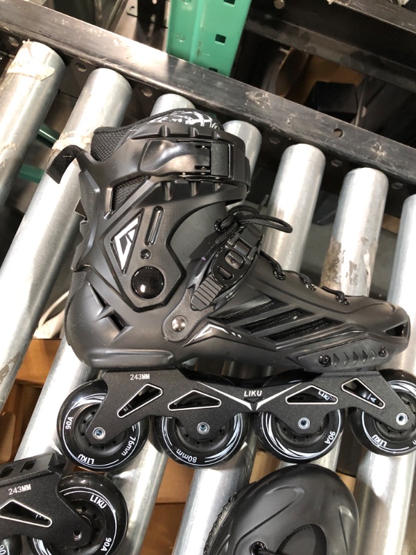 Photo 10 of **USED/SEE NOTES** LIKU Black Professional Inline Skates Unisex Men 7,Women 8