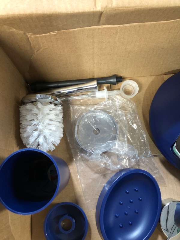 Photo 8 of *USED/SEE NOTES** **ITEM IS BLUE SEE PICS** Bathroom Accessories Set-6 Piece Plastic