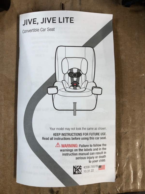 Photo 6 of *USED NO PACKAGING SEE NOTES*Safety 1st Jive 2-in-1 Convertible Car Seat, Rear-Facing 5-40 pounds and Forward-Facing 22-65 pounds, Carbon Rose