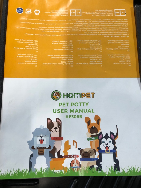 Photo 5 of *BOX PREV OPENED SEE NOTES* Hompet Dog Grass Pad with Tray Large,(30"×20") Dog Toilet:30”×20”×2.5”