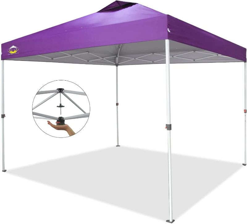 Photo 1 of *SEE NOTES* CROWN SHADES 10x10 Pop up Canopy Tent Instant Commercial Canopy Purple