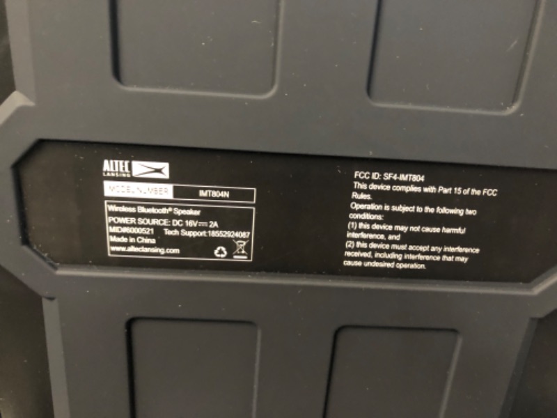 Photo 1 of Altec Lansing Sonic Boom - Waterproof Bluetooth Speaker with Phone Charger, IP67 Outdoor Speaker, 3 USB Charging Ports, 50 Foot Range & 20 Hours Battery Life