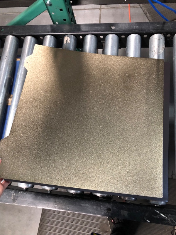 Photo 1 of 3D Printer CR-10 S4 ? 410x410mm/ 16.2x16.2inch?Flexible Spring Steel Magnetic Build Plate?Double Sided Textured PEI Sheet?for Cr-10 S4,Anycubic Chiron, Formbot T-rex 2+, Wombot Modus 3D Printer 410*410mm texture Textured