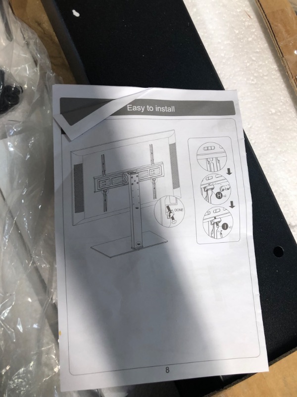 Photo 3 of FITUEYES Universal TV Stand/Base Swivel Tabletop TV Stand with Mount for 50 to 85 inch Flat Screen
