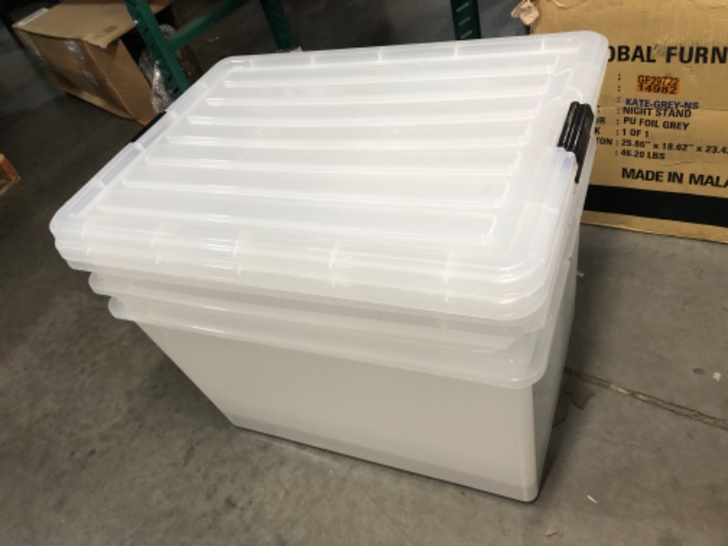 Photo 2 of [dmg] IRIS 156 Qt Totes (x3)