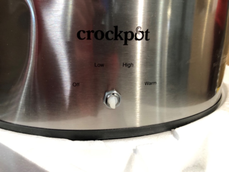 Photo 4 of ***SEE NOTES*** Crock-Pot 7-Quart Oval Manual Slow Cooker | Stainless Steel (SCV700-S-BR) 7 Qt