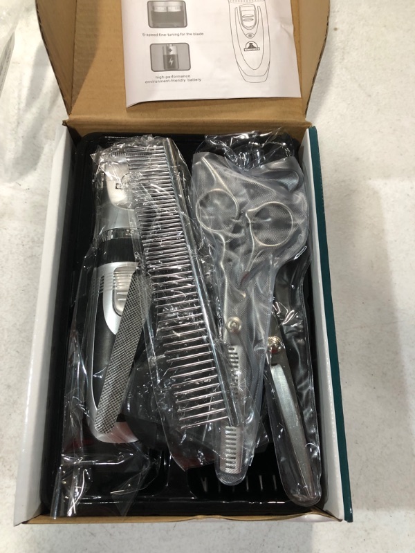 Photo 3 of Professional Dog Grooming Kit - Cordless Low Noise Dog Clippers for Grooming Thick Coats 