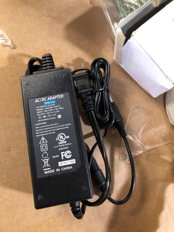 Photo 3 of Facmogu DC 12V 3A Power Adapter, 36 Watt AC 100-240V to DC 12V Transformers, 