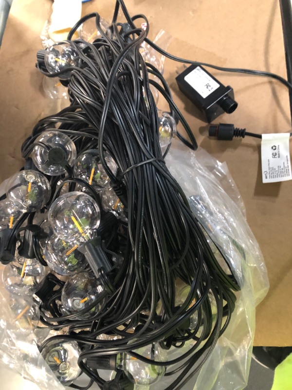 Photo 5 of 120FT Outdoor String Lights,60Pcs G40 LED Patio String Lights **NOT TESTED** *LOOK NEW*